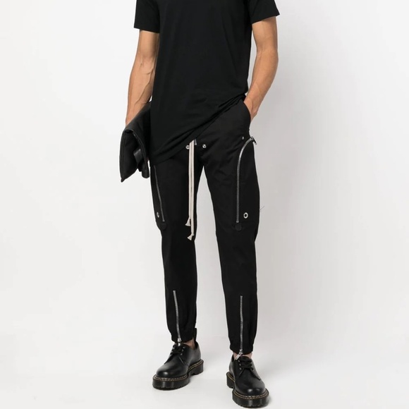 RICK OWENS BAUHAUS CARGO BLACK BNWT SIZE 46 EU 30 US RU21S6377 - Picture 1 of 12